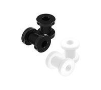 4PCS Acrylic 2g 6mm Flesh Screw Ear Gauge Earring Tunnel Plug Stretcher Piercing Jewellery 4409