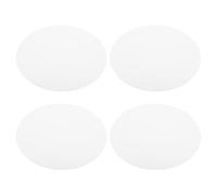 4pcs Acrylic Ceiling Lamp Shade 17cm Replacement Light Cover | White Finish, Improved Illumination, Reusable Design, Broad Compatibility, Contemporary Style for Living Room