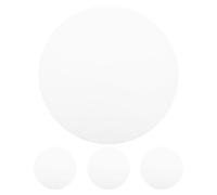 4pcs Acrylic Ceiling Lamp Shade Panel Replacement Cover for Lights | Frosted White Finish, Anti-yellowing Surface, Even Light Spread, Modern Minimalist Style for Ceilings
