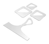 4pcs Acrylic Cutting Board Template with Precise Cutouts