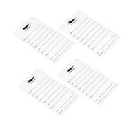 4pcs Acrylic Eyelash Extension Trays Durable Lash Display Boards for Organizing Lashes Lightweight and Compact Eyelash Holder for Salon Home Use