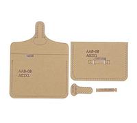 4Pcs Acrylic Leather Wallet Patterns Templates, Clear Acrylic Craft Sewing Templates Set Card Bag Purse DIY Craft Tools Leather Templates for Leatherwork