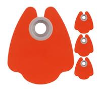 4pcs Acrylic Nail Lamp Light Blocking Shield for Blue Light Protection | Removable Orange Cover, Portable Studio Use, Enhanced Art Clarity, Compatible with Desk Curing Lamps