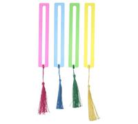 4pcs Acrylic Reading Guide Ruler for Dyslexia Study and Work