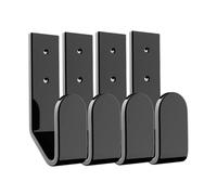 4Pcs Acrylic Wall Mount Bracket Keyboard Hanging Storage Holder Space-Saving, for Office and Gaming Setup Shelf Bracket