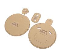 4Pcs Acrylic Wallet Template Hand Made Leather DIY Drawings Cartoon Animal Coin Purse Mold Precise Cutting Transparent Clarity Durable Acrylic Material for Wallet Making Craft