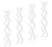 4pcs Acrylic Wave Quilting Template Ruler for Household Sewing Machine