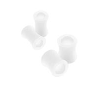 4PCS Acrylic White 2g 6mm 0g 8mm Double Flared Saddle Stretcher Ear Tunnel Gauge Plug Earring Lobe Piercing Jewellery 4467