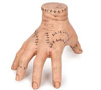 4PCS Addams Thing Hand with Necklace, Fake Wed Hand Halloween Action Figure Decoration Accessories (Classic (not electric))