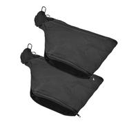 4Pcs Adjustable Black Dust Collection Bags with Steel Wire Frame for Miter Saws, Table Saws, Belt Sanders and Edge Planers, 1.7-2.3In Diameter Workshop Dust Ext