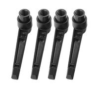 4PCS Adjustable Clamping Lever Handles, Adjustable Handles Knob with Internal Female Threaded Insert Locking Quick Release Ratchet Push Button Bolt Knobs (Internal thread M12 (handle length 95))