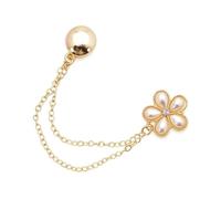 4pcs Adjustable Clothing Magnetic Clasp Seam Detachable Chain Metal Buttons Clip Shiny Alloy Cuff Fixing Magnet Pin Pants for Trouser,Sleeve(ColorH)
