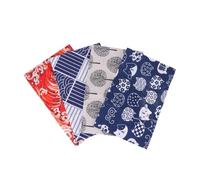 4pcs Adjustable Handbook Cover Book Sleeve Cotton Linen