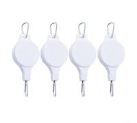 4Pcs Adjustable Hooks, Hanging Basket Hooks Hanger, Adjustable Pull Down Plant Pulley For Hanging Basket And Bird Feeder Rise And Fall