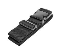 4Pcs Adjustable Luggage Safe Straps Without Password Anti-lost Buckle Strap Baggage Belts Travel Suitcase Accessories for Suitcases(Black)