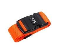 4Pcs Adjustable Luggage Strap Packing Belt Travel Essential Accessories Suitcase Supplies Fixed Cipher Lock For Suitcase(Orange)