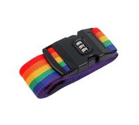 4Pcs Adjustable Luggage Strap Packing Belt Travel Essential Accessories Suitcase Supplies Fixed Cipher Lock For Travel Case(Rainbow)