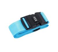 4Pcs Adjustable Luggage Strap Packing Belt Travel Essential Accessories Suitcase Supplies Fixed Cipher Lock For Suitcase(Blue)