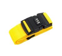 4Pcs Adjustable Luggage Strap Packing Belt Travel Essential Accessories Suitcase Supplies Fixed Cipher Lock For Suitcase(Yellow)