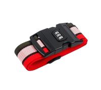 4Pcs Adjustable Luggage Strap Packing Belt Travel Essential Accessories Suitcase Supplies Fixed Cipher Lock For Suitcase(Red)