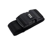 4Pcs Adjustable Luggage Strap Packing Belt Travel Essential Accessories Suitcase Supplies Fixed Cipher Lock For Suitcase(Black)