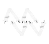 4pcs Adjustable Nylon Snare Drum Strap with Quick Release Buckle | White Marching Shoulder , Outdoor Ready for Marching Drums and Tenor Drums, Professional Look