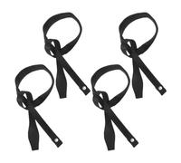 4pcs Adjustable Ski Pole Wrist Strap with Nylon Cord for Hiking Sticks | Anti Slip Support, Comfortable Material, Reliable Fit, Black Minimalist Style, Outdoor Sports Use