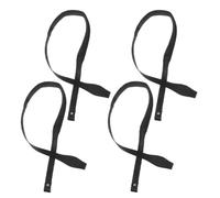 4pcs Adjustable Ski Pole Wrist Straps for Hiking Sticks and Trekking | Nylon, Black Minimalist Style, Anti Slip Support, Outdoor Sports Use, Reliable Holder for Poles