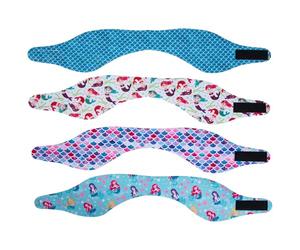 4pcs Adjustable Swim Headband Neoprene Rubber Ear Cover for Men Women