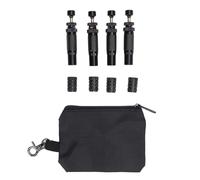 4PCS Adjustable Tire Deflator Valve Kit, Auto Stop Tire Air Down Tool with 10 to 30 PSI Range, Screw On Tyre Deflator for Off Road 4x4 Trucks SUVs and UTVs