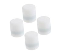 4pcs Adsorption Tube Stopper 6mm PTFE Sampling Plug for Laboratory | White Reusable Cap Plug, Air Quality Testing Accessory, Environmental Monitoring Use, Sample Collection End Closure
