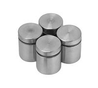 4PCS Advertise Fixing Pins Glass Standoff,Sign Standoff Screws,Store Sign Holders wall mount hardware kit,for glass advertise board, shop sign, mirror, show shelf, etc(25 * 25MM)