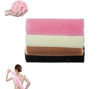 4Pcs African Exfoliating Net,African Net Bathing Sponge, Nylon Back Scrubbers, Shower Sponge Deep Cleaning for Men and Women(80 × 30cm)