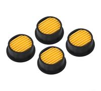 4pcs Air Compressor Silencer Vacuum Filter Elements Lasting Black Muffler Air Plastic Filter Reduction Noise Replacement Parts Compatible with Various Pump