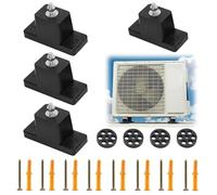 4Pcs Air Conditioner Anti Vibration Foot Cushions Air Conditioning Shock Pad Rubber Vibration Lsolator Shockproof Foot for Outdoor Air Conditioning Bracket
