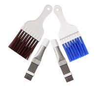 4pcs Air Conditioner Fin Brush Stainless Steel Condenser Comb Set for HVAC and Refrigerator Vent Cleaning