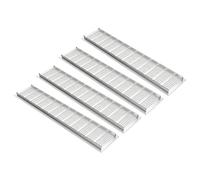 4Pcs Air Vent Grille, Multipurpose, Silver 80x300, L