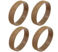 4PCS Airsoft Rubber Ring, Tactical Multifunctional Binding Rubber Band Fixed Accessories For Flashlight(A Style DE 4PCS)