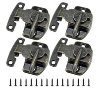 4Pcs Align-N-Lock Dining Table Locks, Heavy Duty Metal Spring Dining Training Table Leaf Latches Connectors Hardware for Table Leaf/Extension Tables/Computer Workstations/Conference Tables (Bronze)