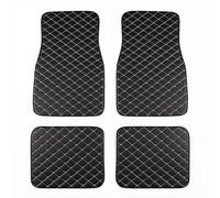 4pcs All Weather Leather Floor Mats, For Dacia Duster 2024-2025 (upper deck) Waterproof Non-Slip Carpet Floor Matt, Advanced Performance Liner Easy install,B Black White