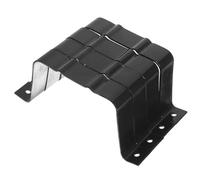 4pcs Aluminium Downspout Strap Black Matte for Gutter Drainage | Sturdy Alloy Construction, Helps Prevent Movement, Versatile Support for Brick Walls, Roofing Systems and Home Maintenance