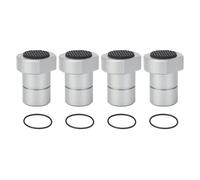 4PCS Aluminum Alloy Bench Dogs | 3/4 Inch Anodized Workbench Stops for Woodworking | Secure Grip for MFT Tables/Wood Clamping | Secure Grip Pads, 20mm Hole Compatible