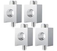 4pcs Aluminum Alloy Electrical Quick Connect Terminals Straight Through CA1/0UF with Screws for Grounding Applications Featuring Resistant Coating