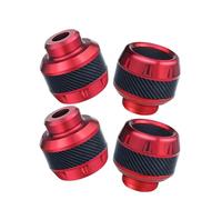 4Pcs Aluminum Alloy Motorcycle Crash Protector Scooter Wheel Front Fork Frame Falling Protection Pads Sliders Moto Exterior Compatible With(4Pcs Red)