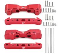 4Pcs Aluminum Alloy Suspension Hanger Lower Arm Mount Set Front Rear for 1/5 Arrma Kraton 8S Outcast 8S Upgrade Parts,Replace ARA330556ARA330594 ARA330588 ARA330557