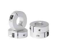4PCS Aluminum Clamp-On Shaft Collar 30mm 10mm 8mm 12mm, Adjustable Shaft Stop Collars with Set Screw(10mm)