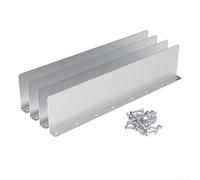 4Pcs Aluminum Gutter for SPLASH Guards, Rain Diverter for Roof Valley Corners to Prevent Overflow, Rustproof Protection for Foundation and Landscaping, Easy Install, 15.75x3.54 Inch