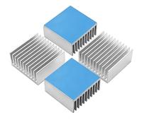 4PCS Aluminum Heat Sink with Thermal Conductive Adhesive Tape, 40×40×20mm Heatsink Cooler for Cooling VRM GPU Stepper Driver 3D Printer Stepper Motor