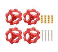 4PCS Aluminum Leveling Adjustment Red Nut Spring Hand Screw Printer 3CR10 Heat Bed