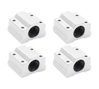 4Pcs Aluminum Slider Linear Motion Ball Bearing for CNC 3D Printers Guide Load()(SCS13UU)